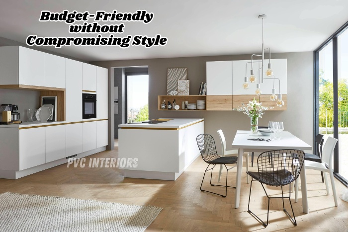 Natural wood accents by PVC Interiors affordable style for contemporary homes in bengaluru