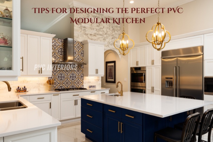 PVC Interiors for modern homes in your area and Elegant PVC modular kitchen with a stylish custom cabinetry